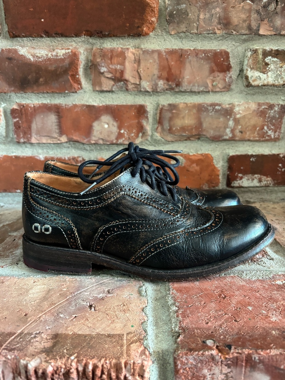 Bed Stu Lita Distressed Leather Cobbler Oxford Shoes, 7